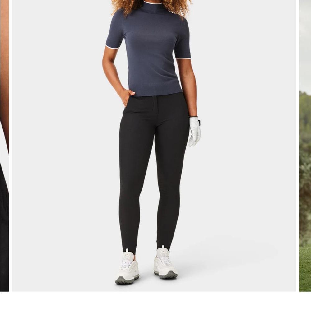 Macade Black Athletic Golf Joggers